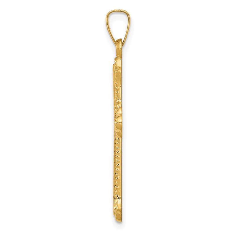 「高評価！」注目のレビュ de Fleur Polished 14k Gold Quality Lis XR1596 Pendant Cross カードファイト!! ヴァンガード