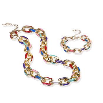Multicolor Chain Enamel Set ZJ452-JJS91618