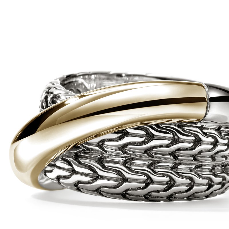 JOHN HARDY JH Essential Crossover Ring, Gold, Sterling Silver