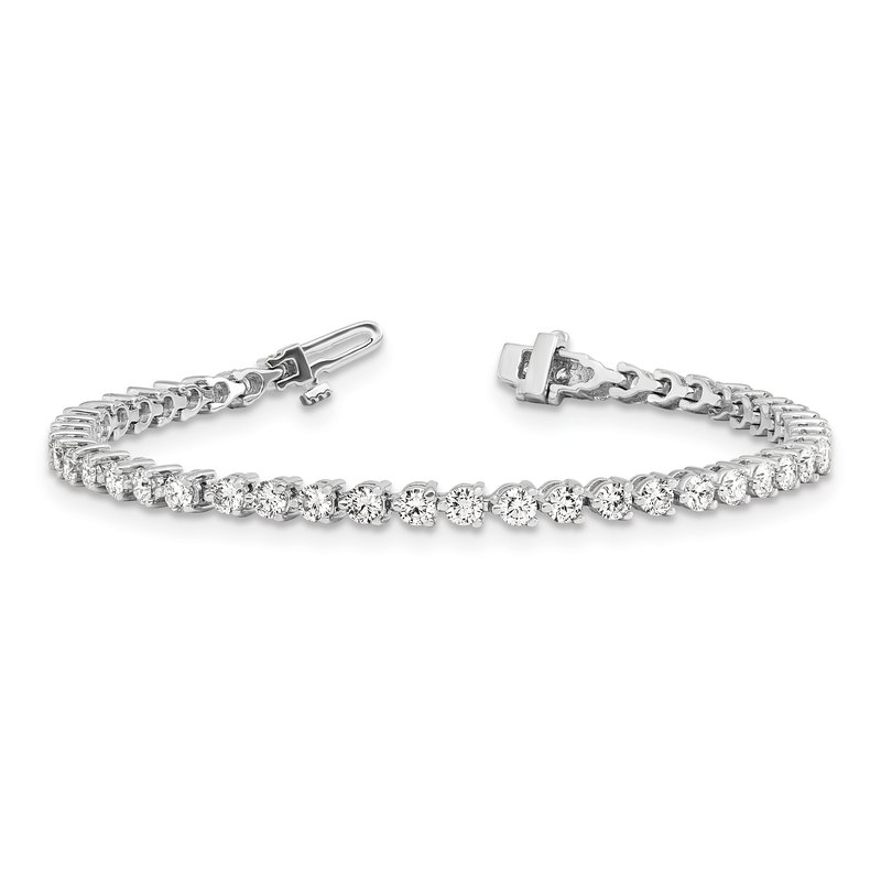 Quality Gold 14k White Gold Complete 4.73 carat Round A
