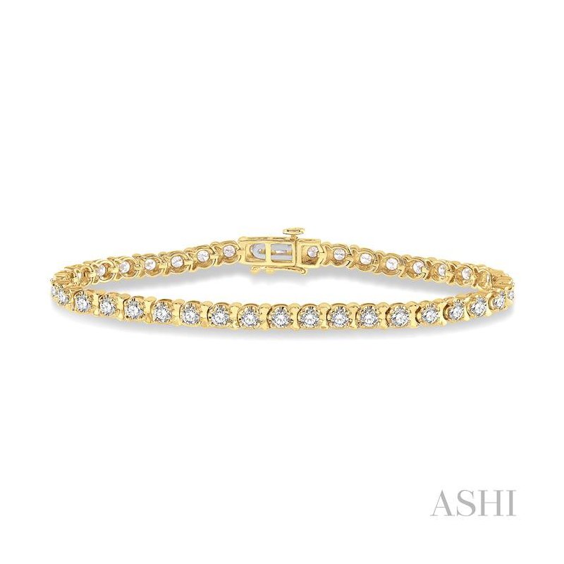 ASHI Tulip Diamond Tennis Bracelet 70245JGFGYG - Gilbert ASHI Tulip Diamond Tennis Bracelet 70245JGFGYG - Gilbert