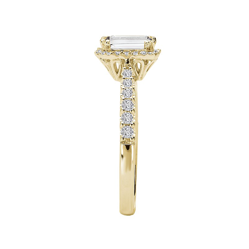 ひでメロー Romance Halo Semi-Mount Diamond Ring 117501-100Y - AmRheins.com
