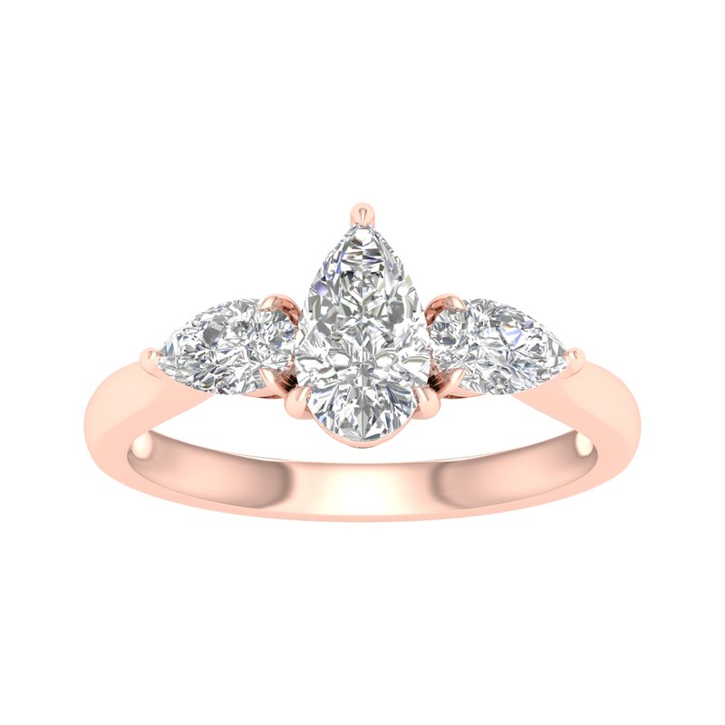 Revelation 3-Stone Ring (Pear) LRB04468EG - Alan Sutton Jewelry