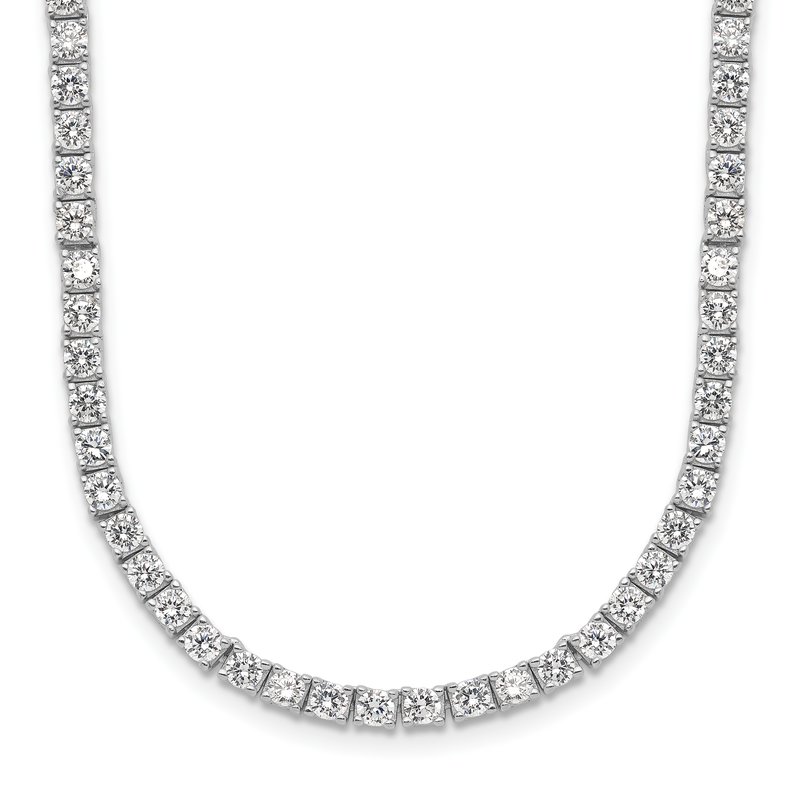 Cheryl M Sterling Silver Black & White CZ Filigree Elephant Necklace