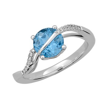 Swarovski Tarot Magic Cocktail Ring, Blue, Gold-tone plated
