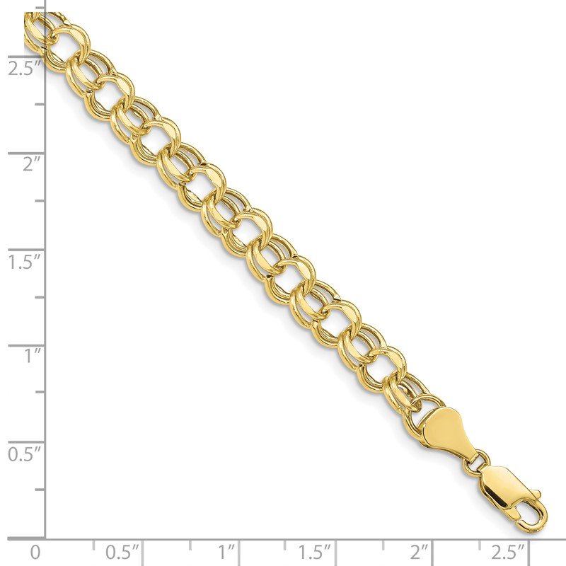 10kt 2024 gold diamond bracelet 7in