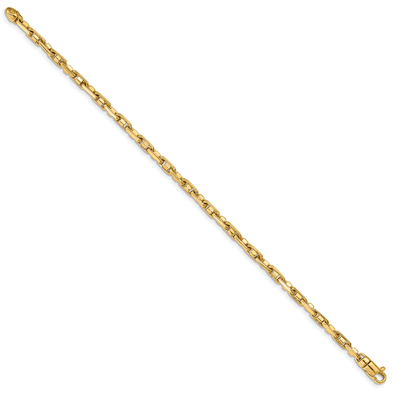 Ioka 14K Real Solid Gold 1.2mm Flat Open Wheat Chain Necklace (Multi-Tone, Lobster Clasp)