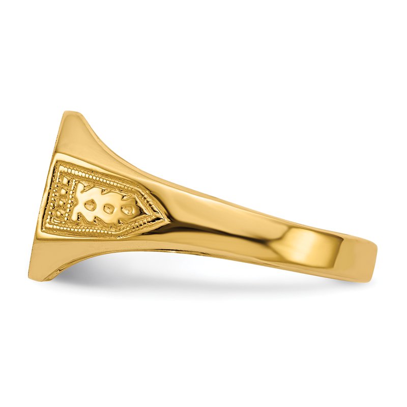 オリゴン U字リング(大) 14k 8.5x9.0mm Open Back Signet Ring RS363 | eBay