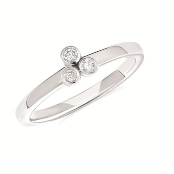 Sterling Silver .08 CTW Diamond Flower Ring Sterling Silver .08 CTW Diamond Flower Ring