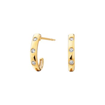 Flush Set Diamond Earrings .08tw TJC10B3441D