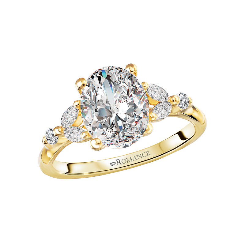 Romance Classic Semi-Mount Engagement Ring 160125-OV200Y