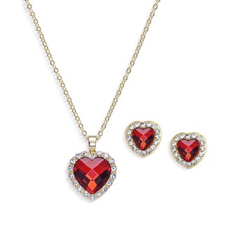 Red Heart Jewelry Set J452-JJP90300GT_SET