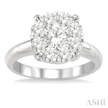 Round Shape Lovebright Essential Diamond Ring 36900OHFGWG-1.50