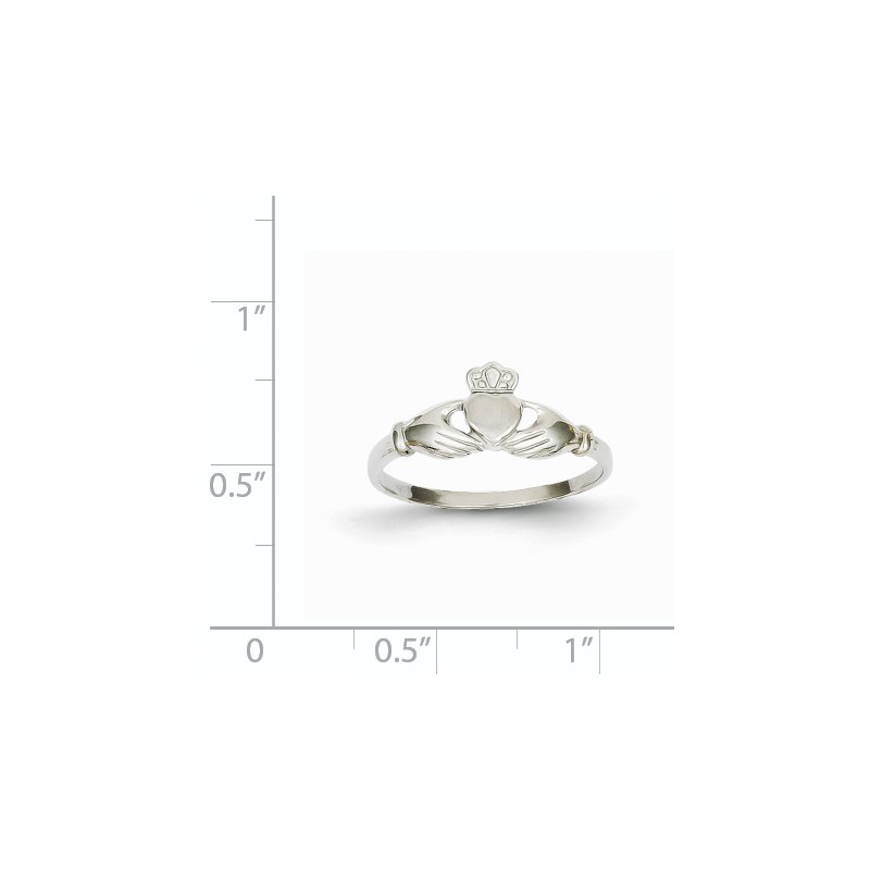 Fine Jewelry by JBD 14k White Gold Polished and Satin