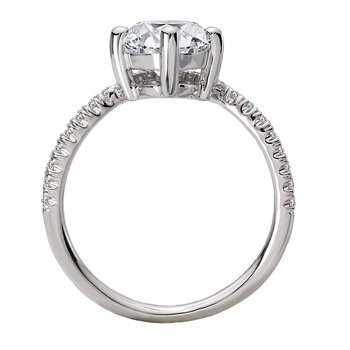 ☆nff☆ dotty romance ringbeige 4603209 Diamond Hidden Halo Engagement Ring 160151-OV200Y - Romance