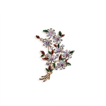 Multicolor Floral Brooch J452-FNBR1610583