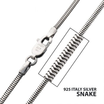 INOX Jewelry 2.6mm 925 Italy Silver Polished Finish Box