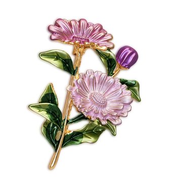 Pink Flower Brooch JLAK1-10A