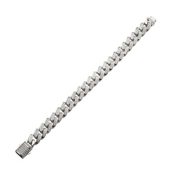 INOX Jewelry 12mm Steel Miami Cuban Chain Bracelet BR15011