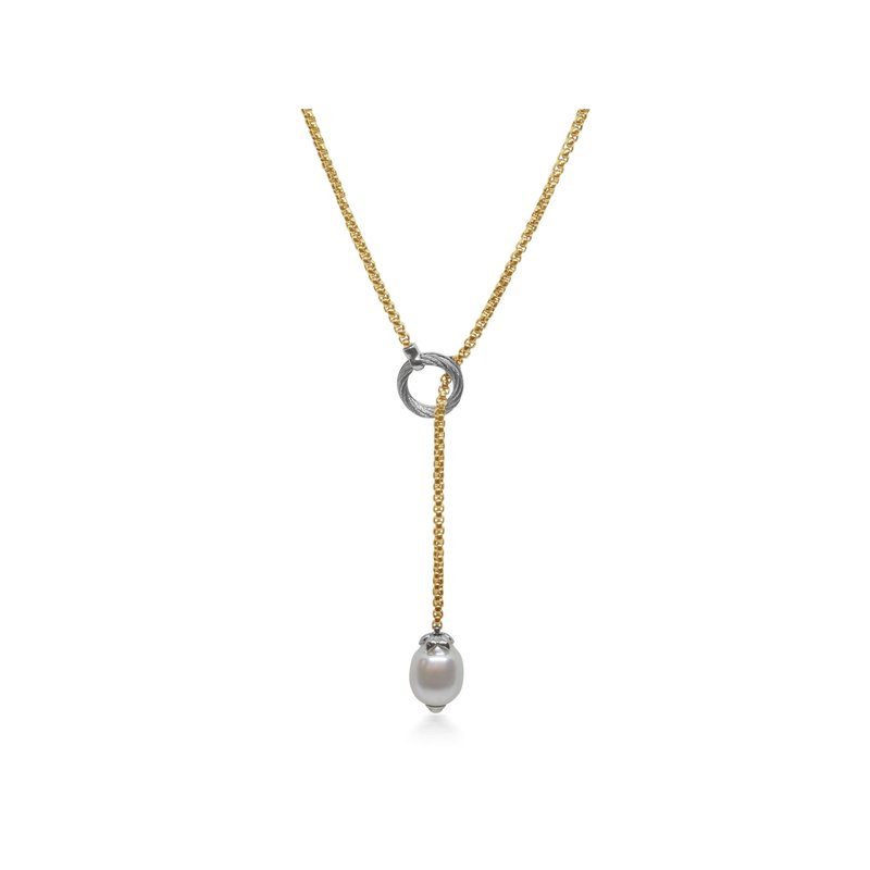 ALOR Catalog ALOR Yellow Chain Lariat Necklace with South ALOR Catalog ALOR Yellow Chain Lariat Necklace with South