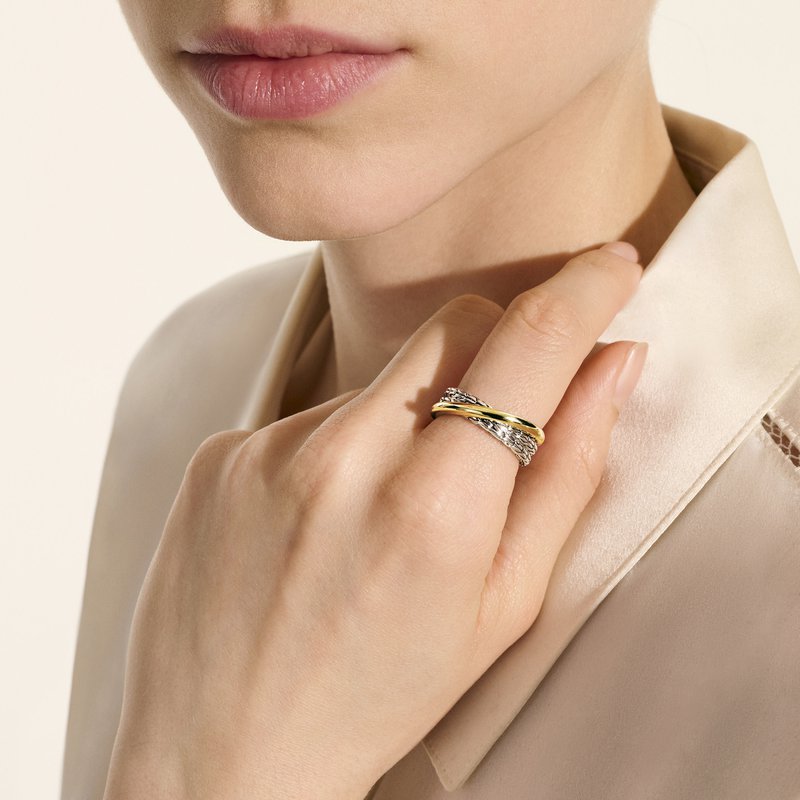 JOHN HARDY JH Essential Crossover Ring, Gold, Sterling Silver