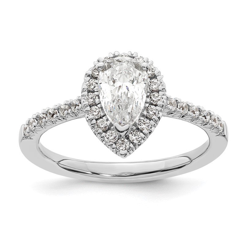 14k White Gold Lab Grown Diamond SI1/SI2, G H I, And Created Blue Sapphire Engagement Ring 14k White Gold Lab Grown Diamond SI1/SI2, G H I, And Created Blue Sapphire Engagement Ring