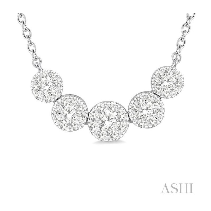 ASHI Round Shape 5 Stone Lovebright Essential Diamond Smile