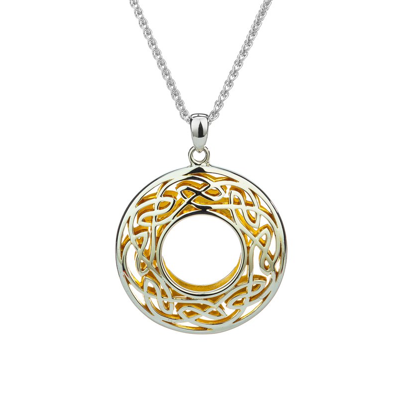 Keith Jack S/sil + 22k Gilded Window to the Soul Large Round 