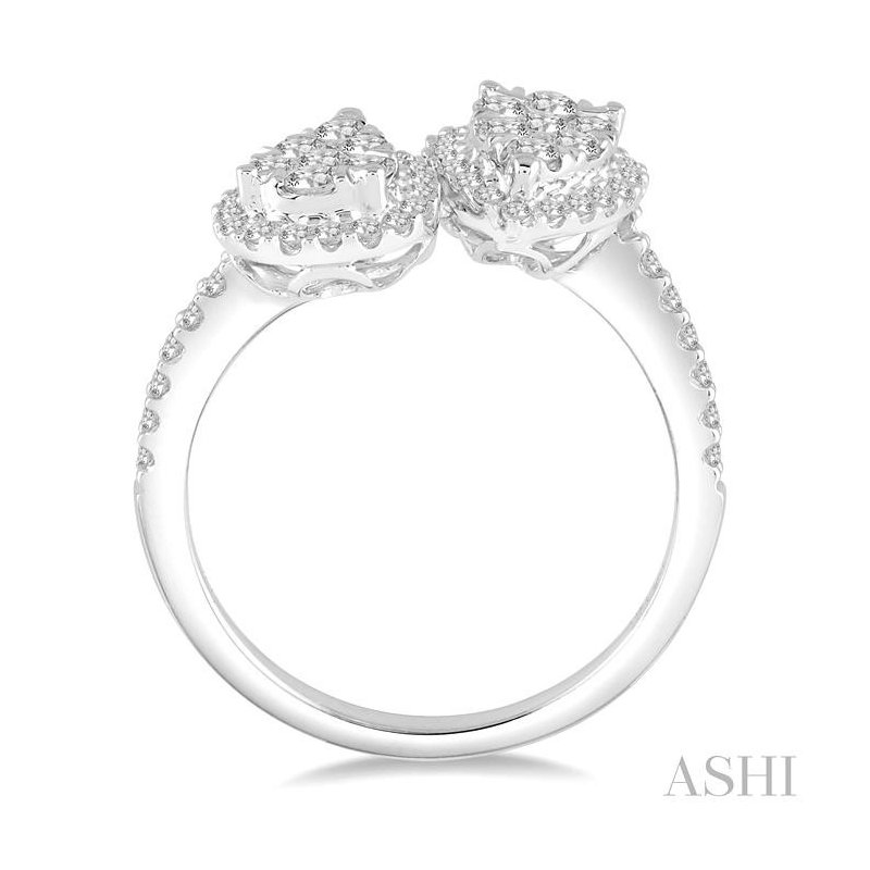 Crocker's Collection Pear Shape 2 Stone Halo Lovebright Crocker's Collection Pear Shape 2 Stone Halo Lovebright