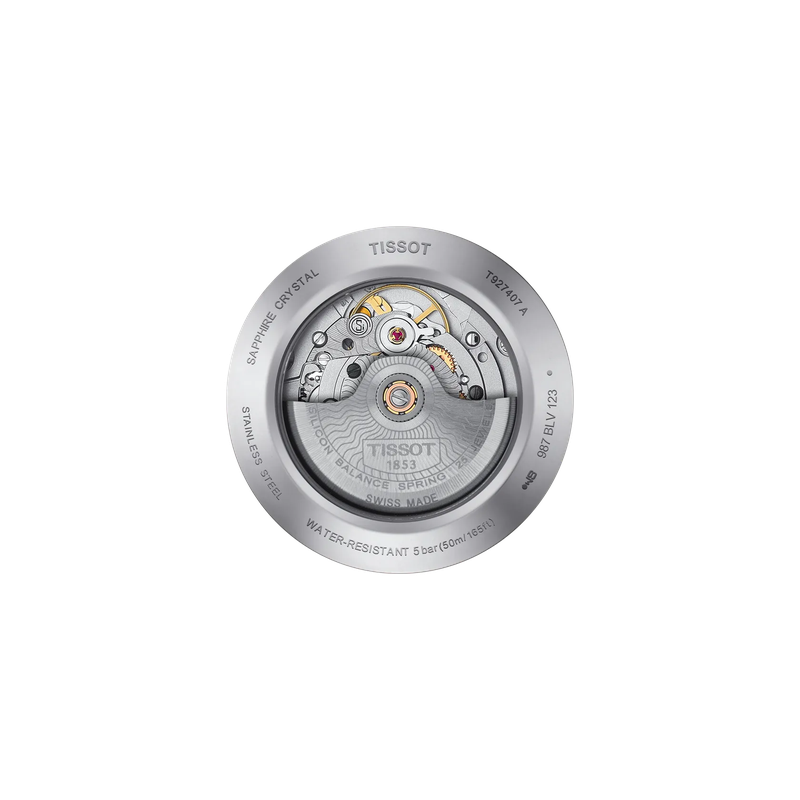 Tissot Gentleman Gold bezel 40mm T9274074103100 - Diamond Factory