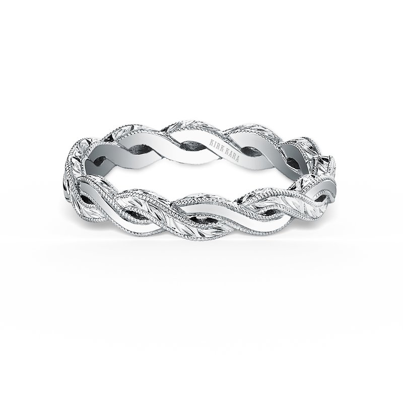 Kirk Kara Hand Engraved Twist Wedding Band K1220-B - Kassab Jewelers