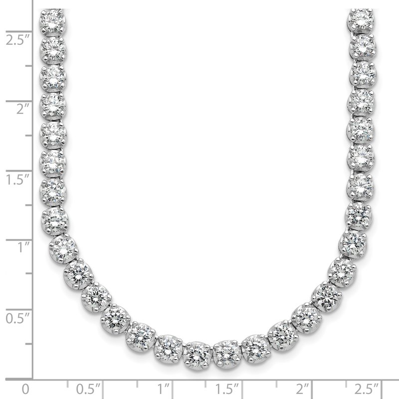 Cheryl M Sterling Silver CZ Black Cats Necklace