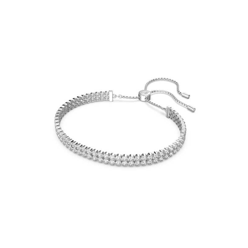 Swarovski subtle rhodium plated crystal bracelet hotsell