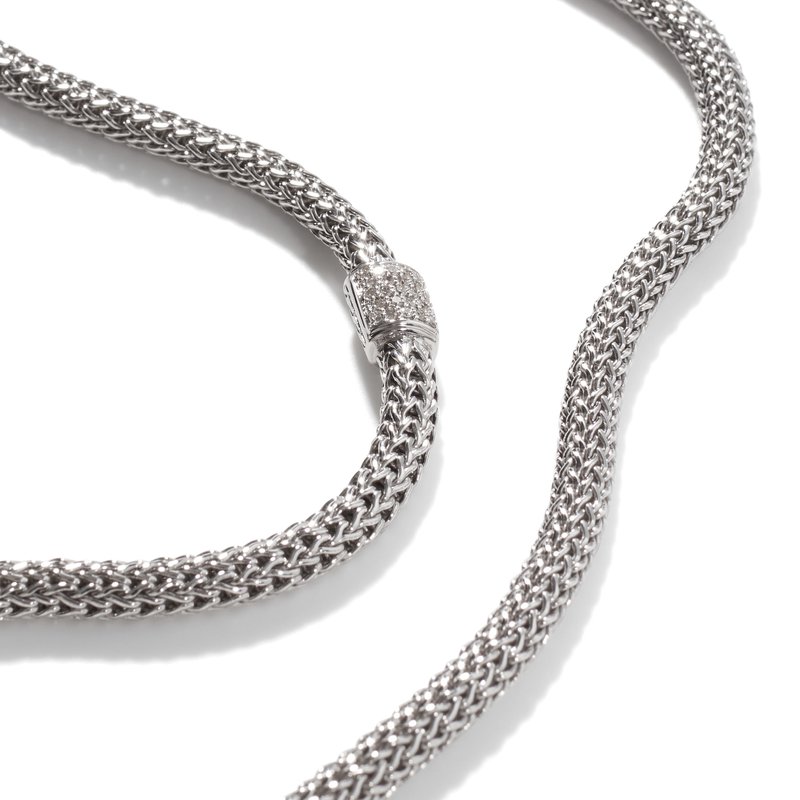 JOHN HARDY Icon Necklace, Diamonds, 5MM NBP96002DI - Crown