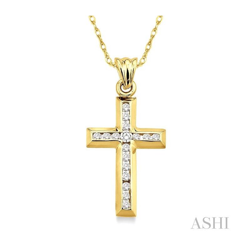 通販 送料無料  ASHI Channel 95116SWTXPD Pendant Fashion Diamond Cross Set 時計