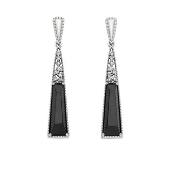 Onyx Baguette Earrings .09TDW ASPSSA2531NFE