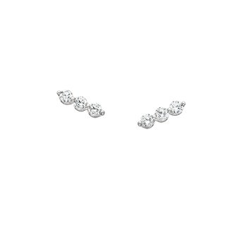 Three Stone Diamond Earrings .012tw TJC11B3379D