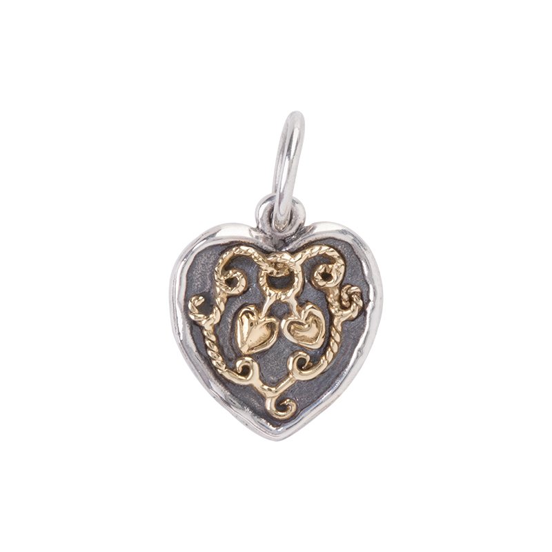 Waxing Poetic Ever Tied Heart Charm EVTH2MS - Kettermans Jewelers