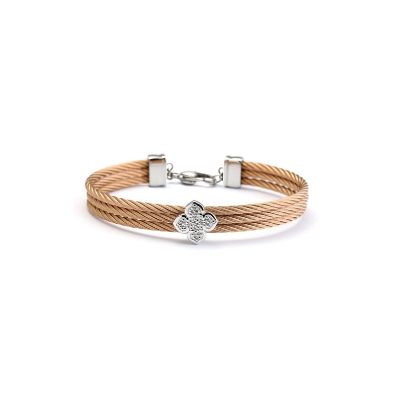 ◆HYERES LOR◆ [BYER] Silver (W) Twist Edge Bangle BH7B52707 organic-swirl-bangle-