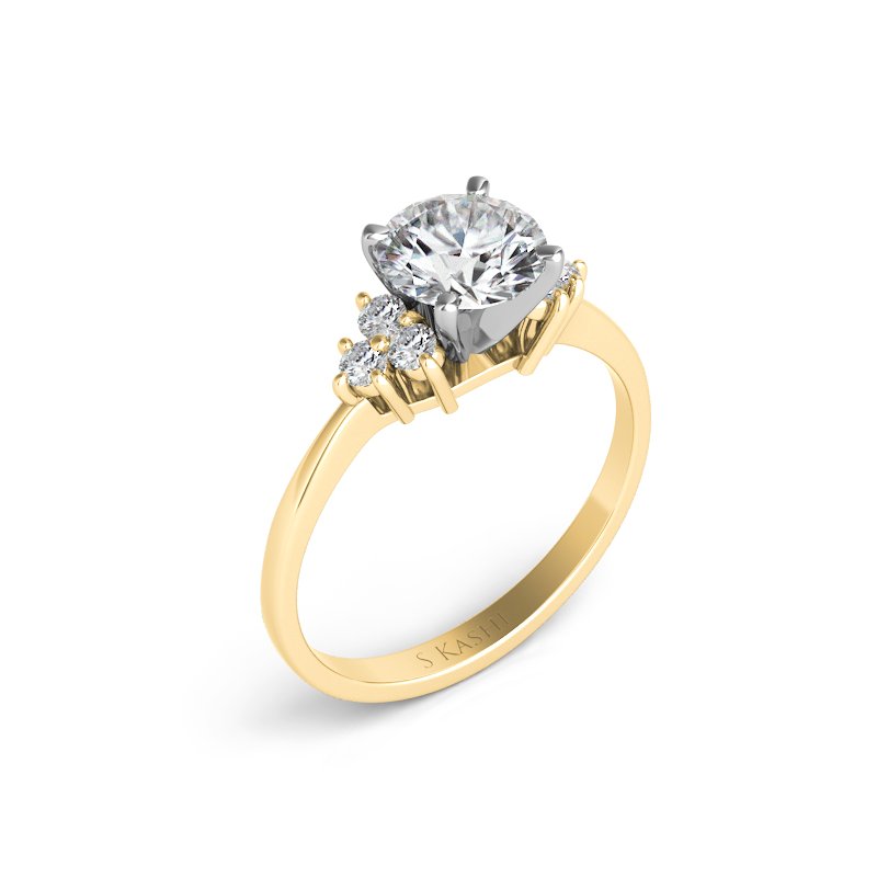 S. Kashi Bridal Yellow Gold Engagement Ring EN1583YG S. Kashi Bridal Yellow Gold Engagement Ring EN1583YG