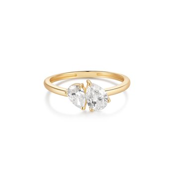 Tesoro Wide Band Multi-Shape Diamond Ring 113218-7YLG - Little's