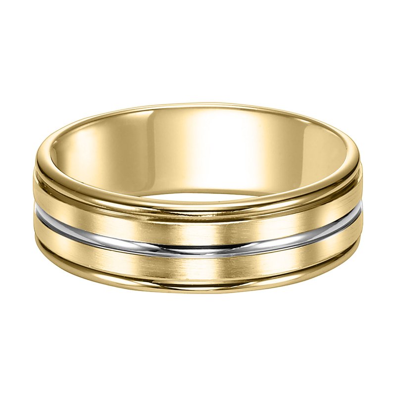 10金ゴールド ダブルバンド リング Goldman Wedding Band 11-7101-G - Charles Nusinov & Sons