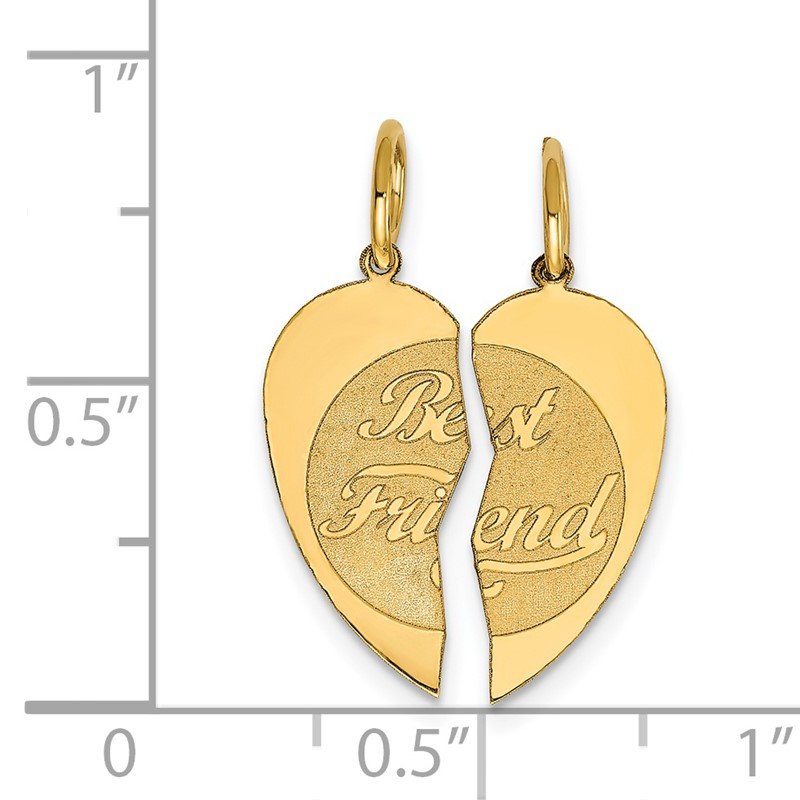 14k factory Charm number 1 friend