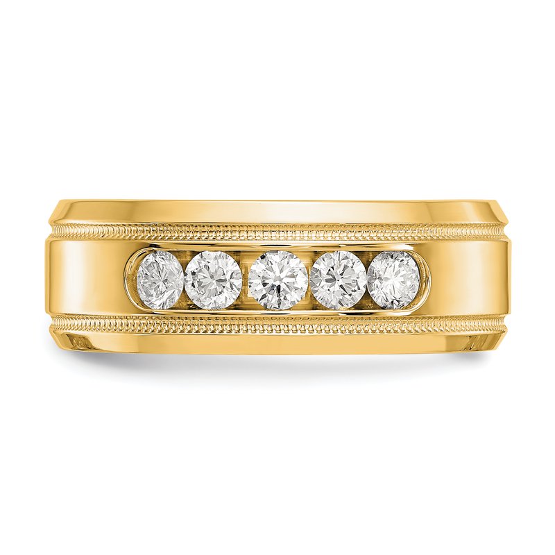 True Origin 14K White Gold 1/2 carat Lab Grown Diamond VS+ F+ Size 10 ...