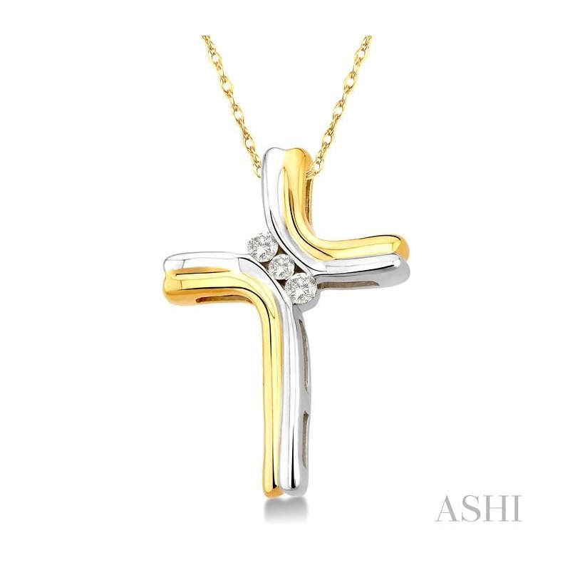 ASHI Cross Diamond Pendant 95428PJFNPD - Pattons Jewelry