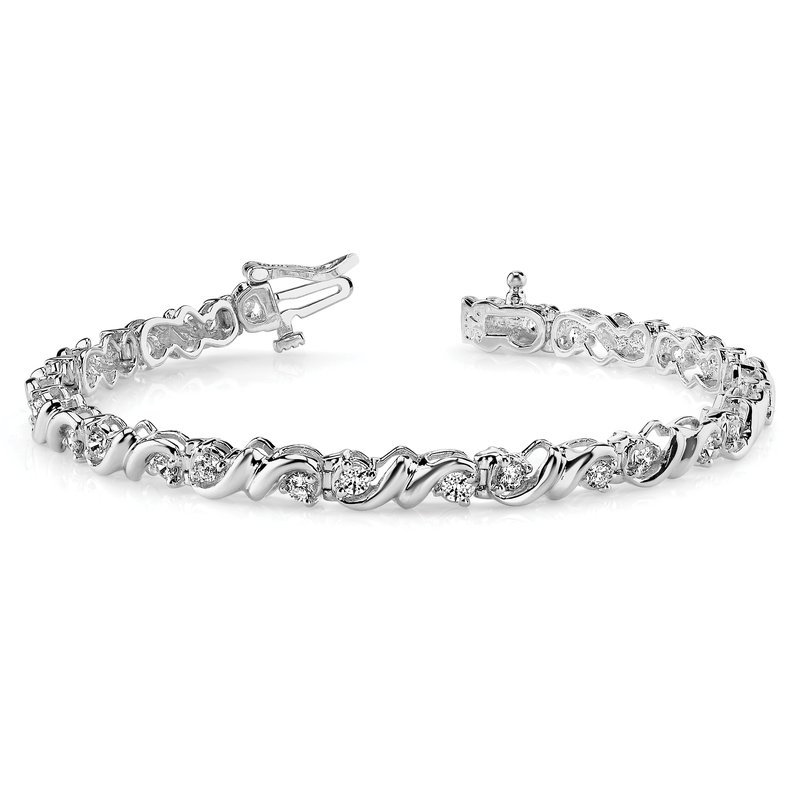 Quality Collection 14k White Gold Complete 2.88 carat Round