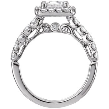 Romance Halo Semi-Mount Diamond Ring 117886-100 - JB's Jewelers