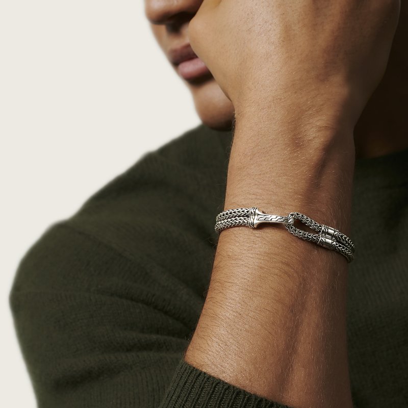 JOHN HARDY MEN's Classic Chain Silver Hook Station Bracelet