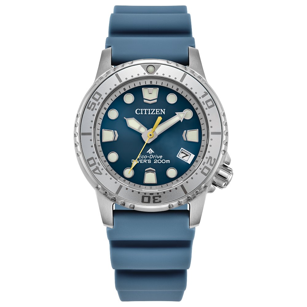 Citizen LAD ECO 200M SS STRA BLUE EO2027-09L - Emerald City Jewelers