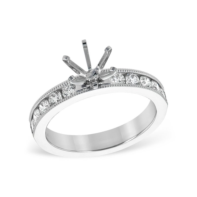 Allison Kaufman 14KT Gold Semi-Mount Engagement Ring L207 Allison Kaufman 14KT Gold Semi-Mount Engagement Ring L207